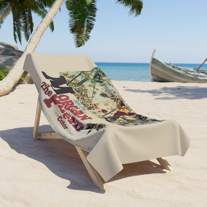 Morgan the Pirate Vintage Movie Poster Beach Towel | Retro Movie Art Towel