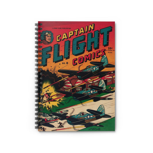 Captain Flight No. 8 Comic Book Cover Notebook