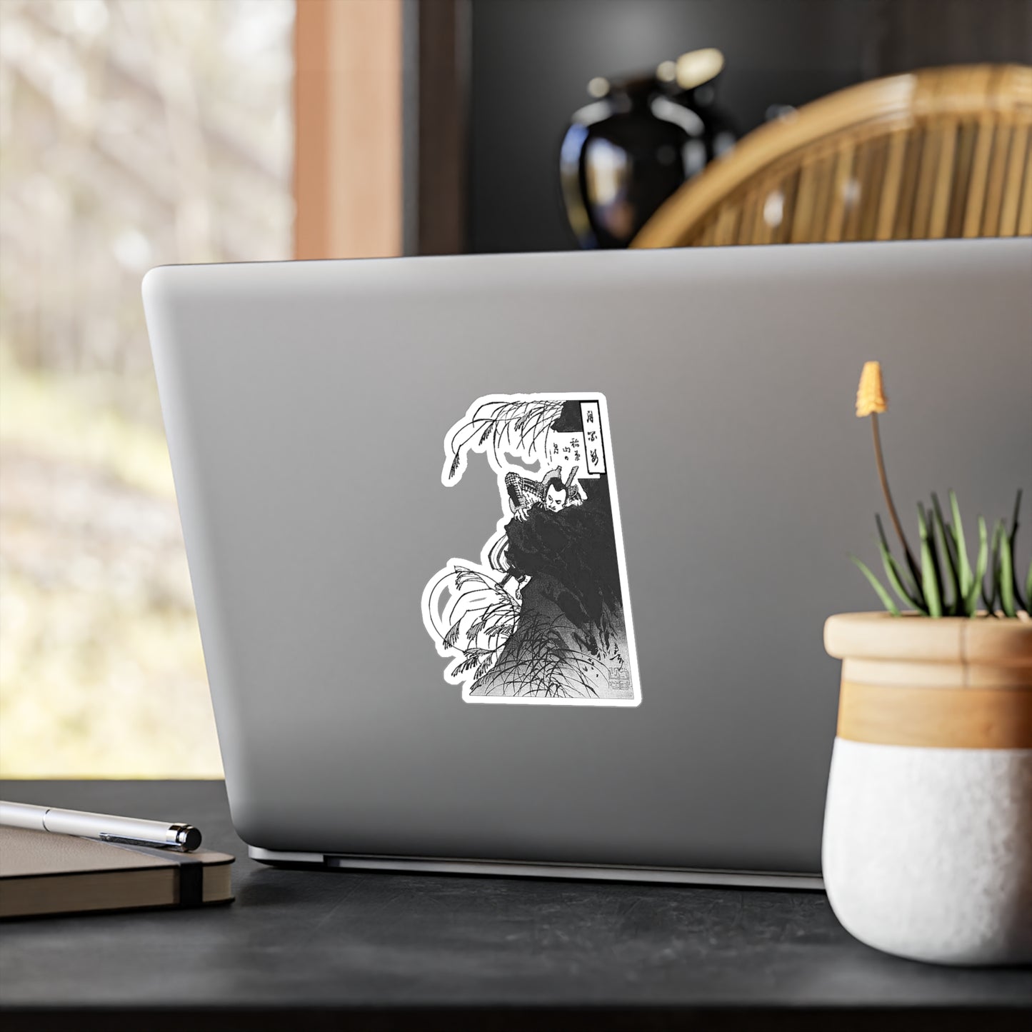 Inaba Mountain Moon Japanese Art Durable Vinyl Decal Sticker