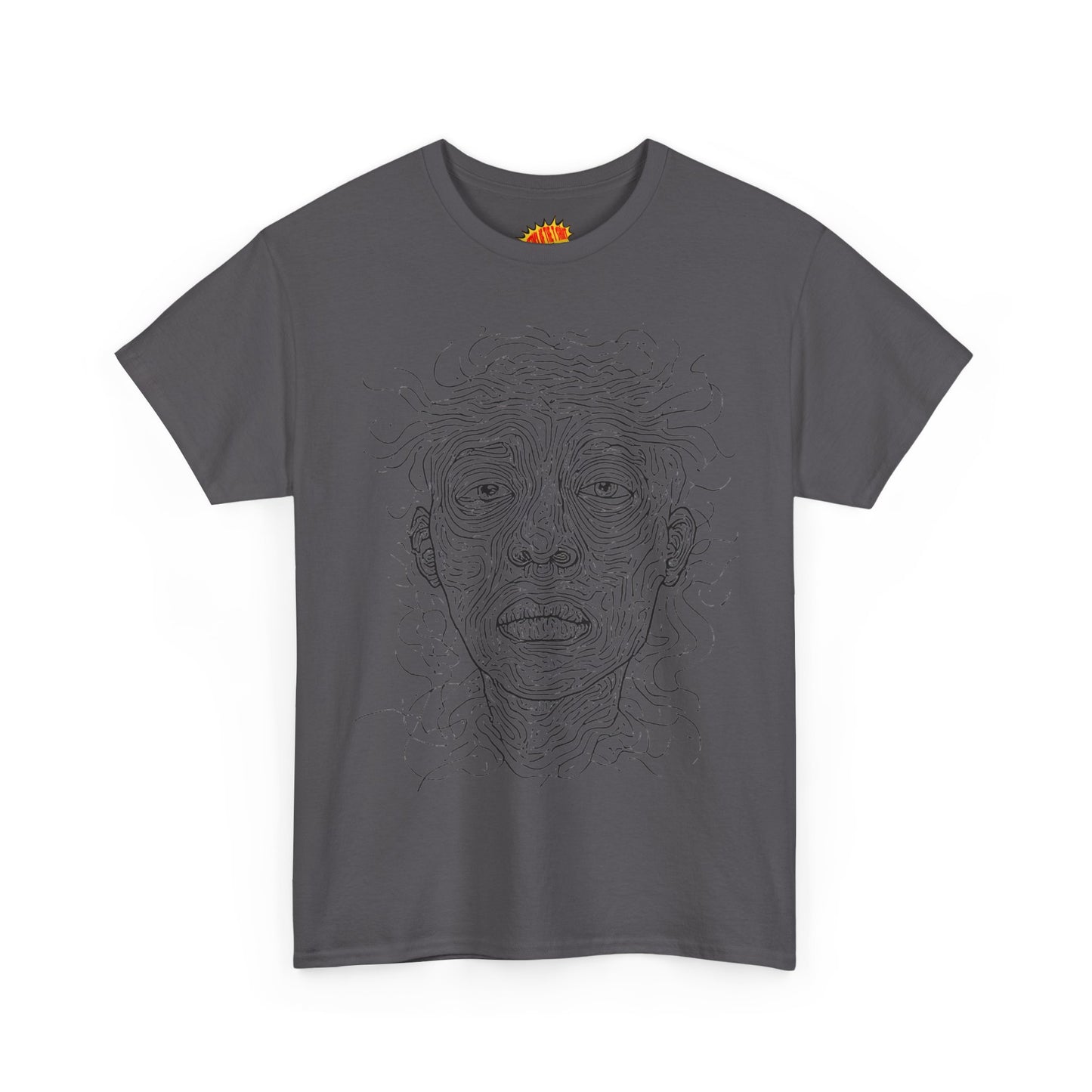 Graphic Line Art Portrait Tee Shirt *Multiple Colors*