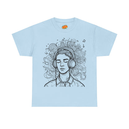 Line Drawing Portrait Graphic Music Art Tee Shirt