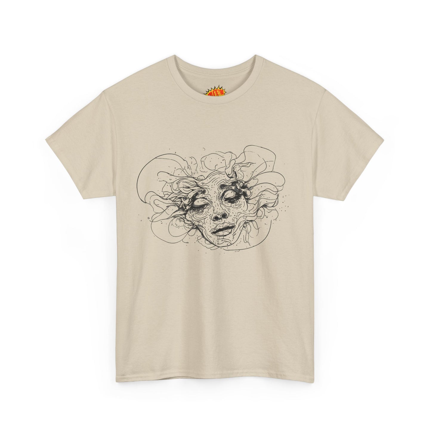 Abstract Face Line Drawing Graphic Art Tee Shirt *Multiple Colors*