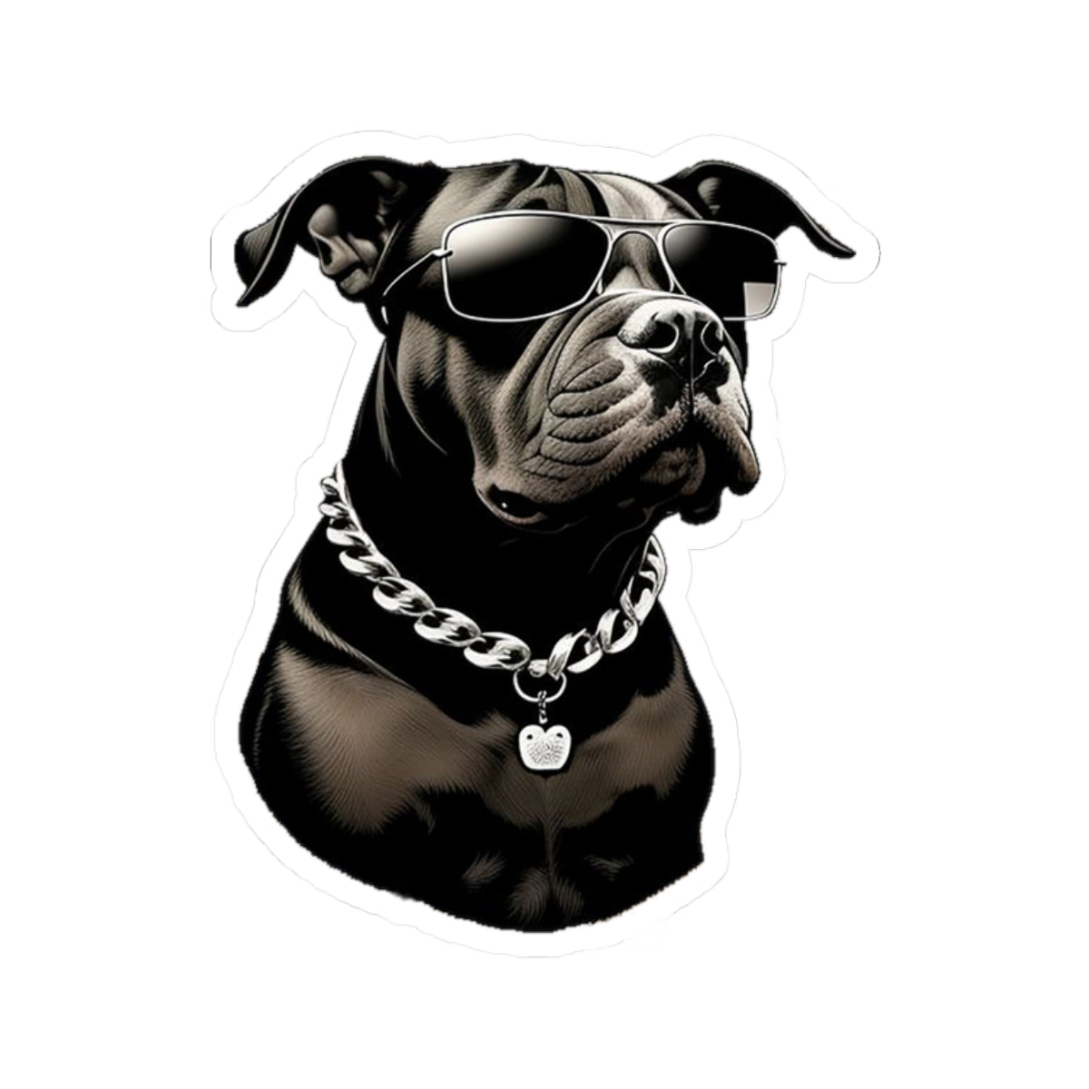 Dog with Sunglasses Stickers