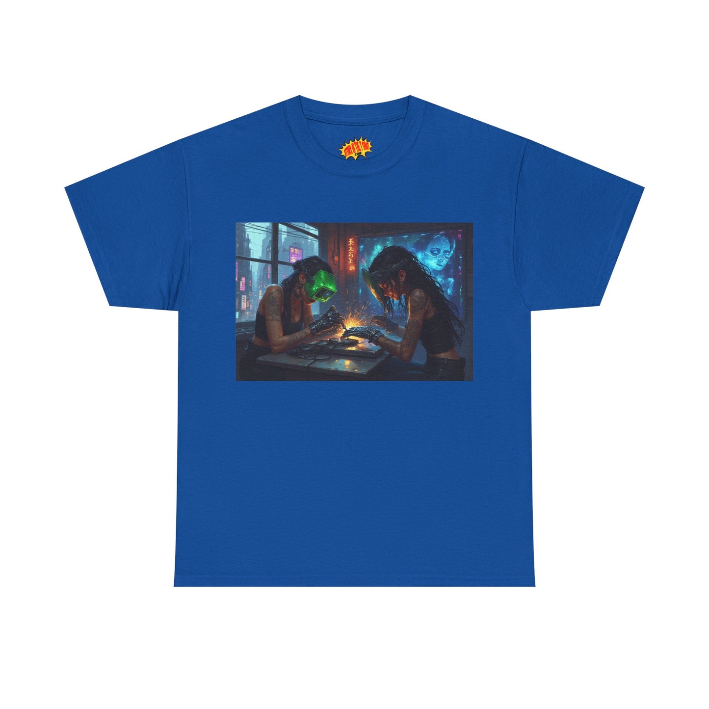 Cyberpunk Robot Nail Salon T-Shirt *Multiple Colors*