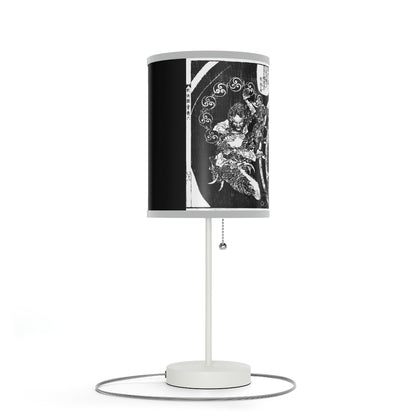 Destruction by Hokusai Japanese Woodcut Lamp