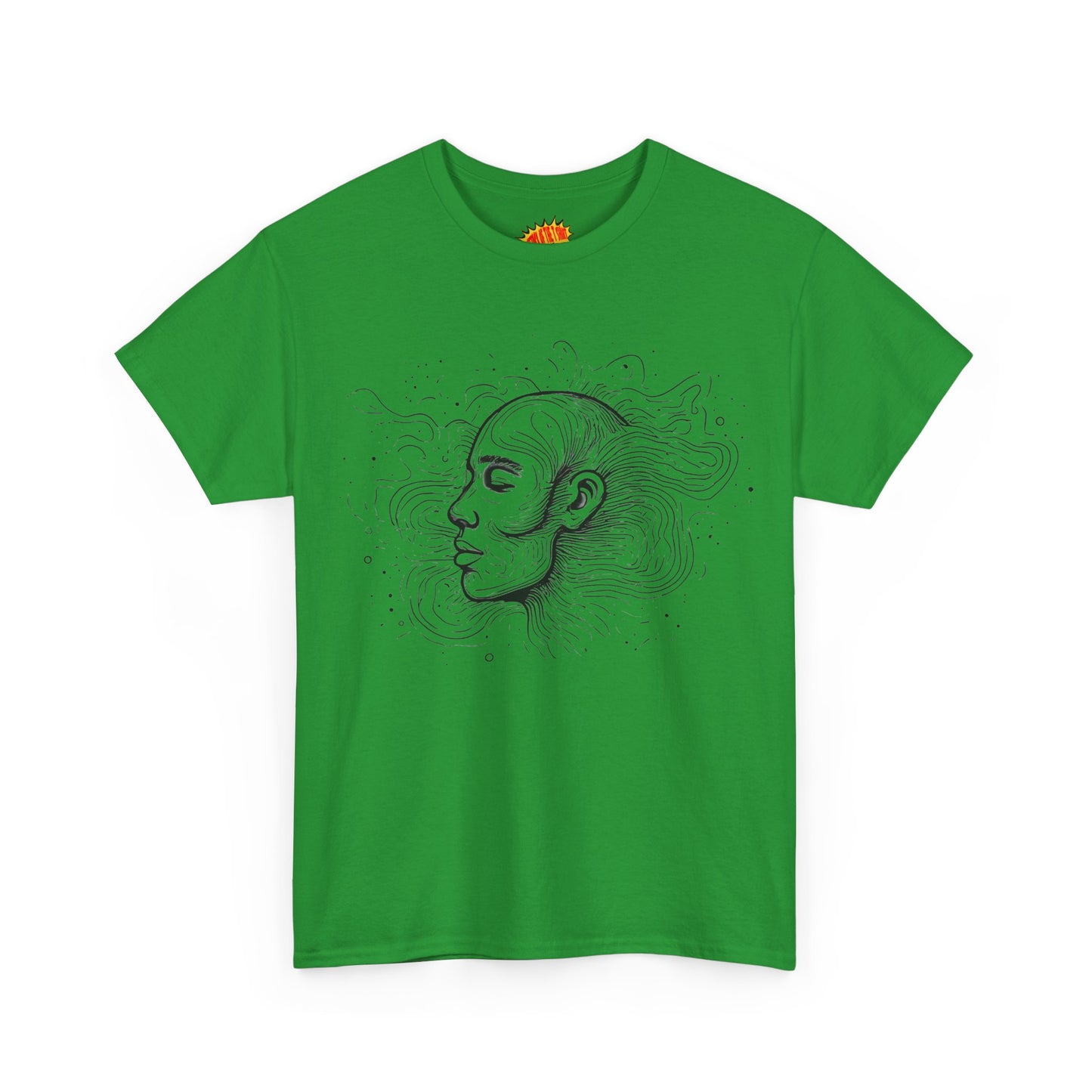 Line Drawing Graphic Art Face Tee Shirt *Multiple Colors*