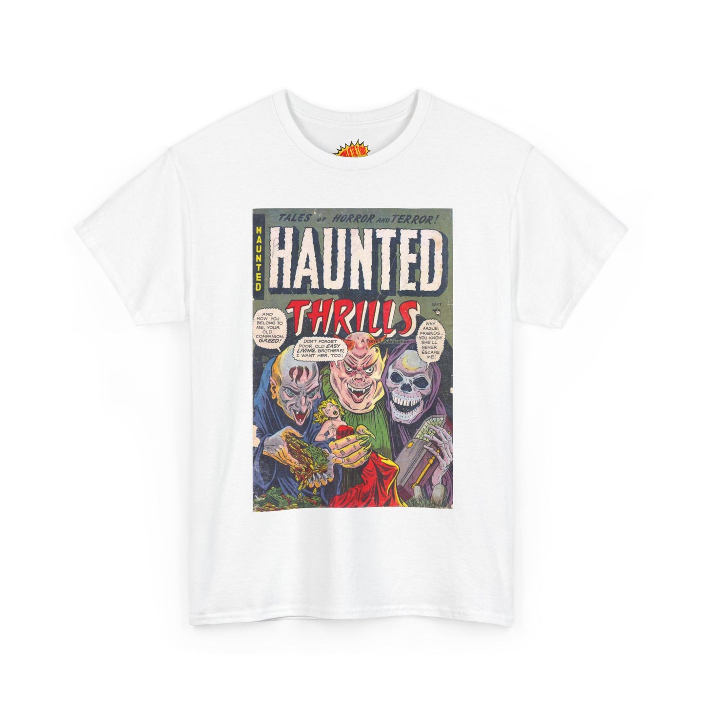 Haunted Thrills September Comic Tee Shirt *Multiple Colors*