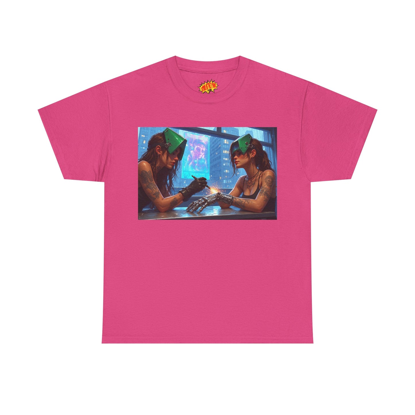Cyberpunk Robot Hand Repair Scene T-Shirt *Multiple Colors*