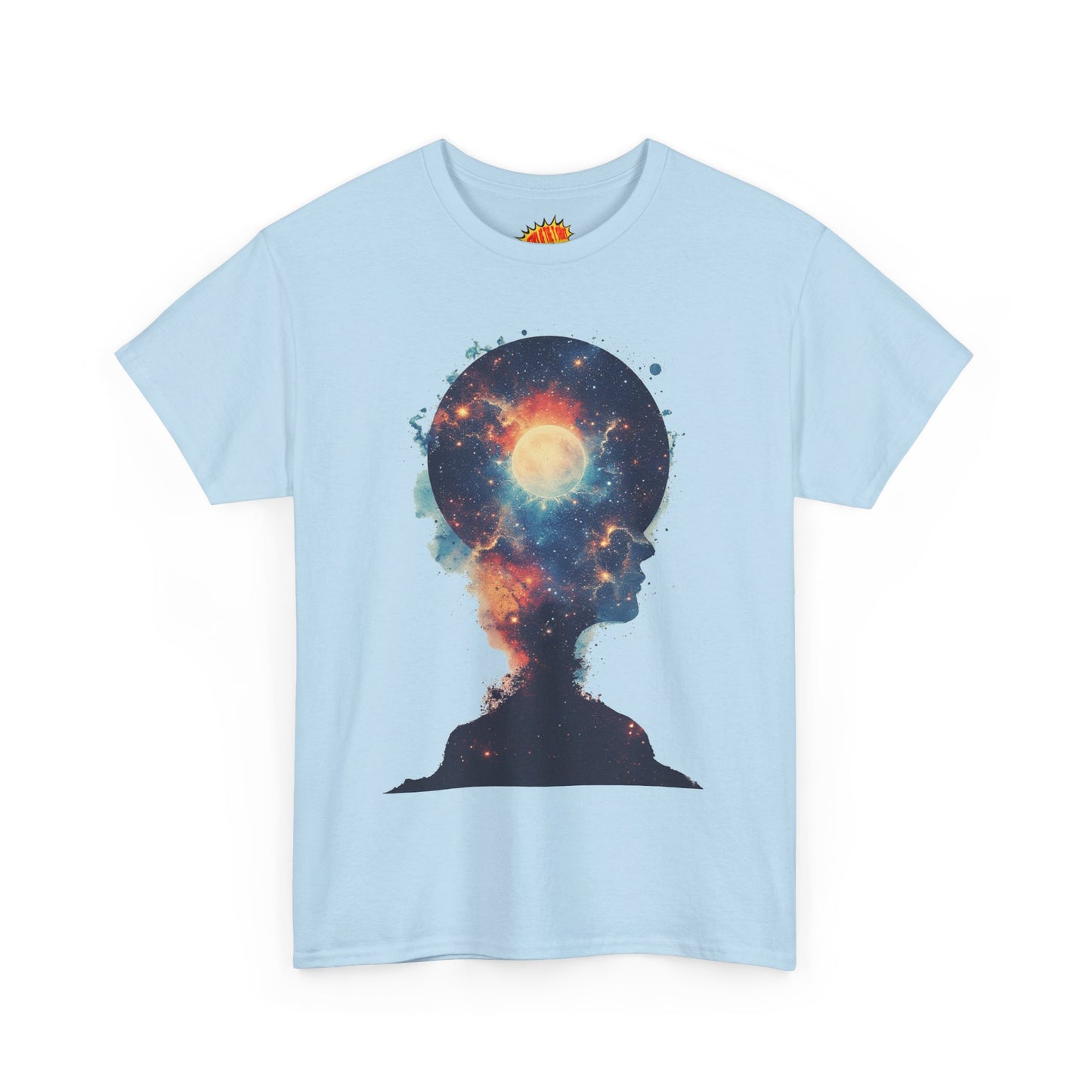 Abstract Galaxy Nebula Art w/Face Graphic Tee Shirt *Multiple Colors*
