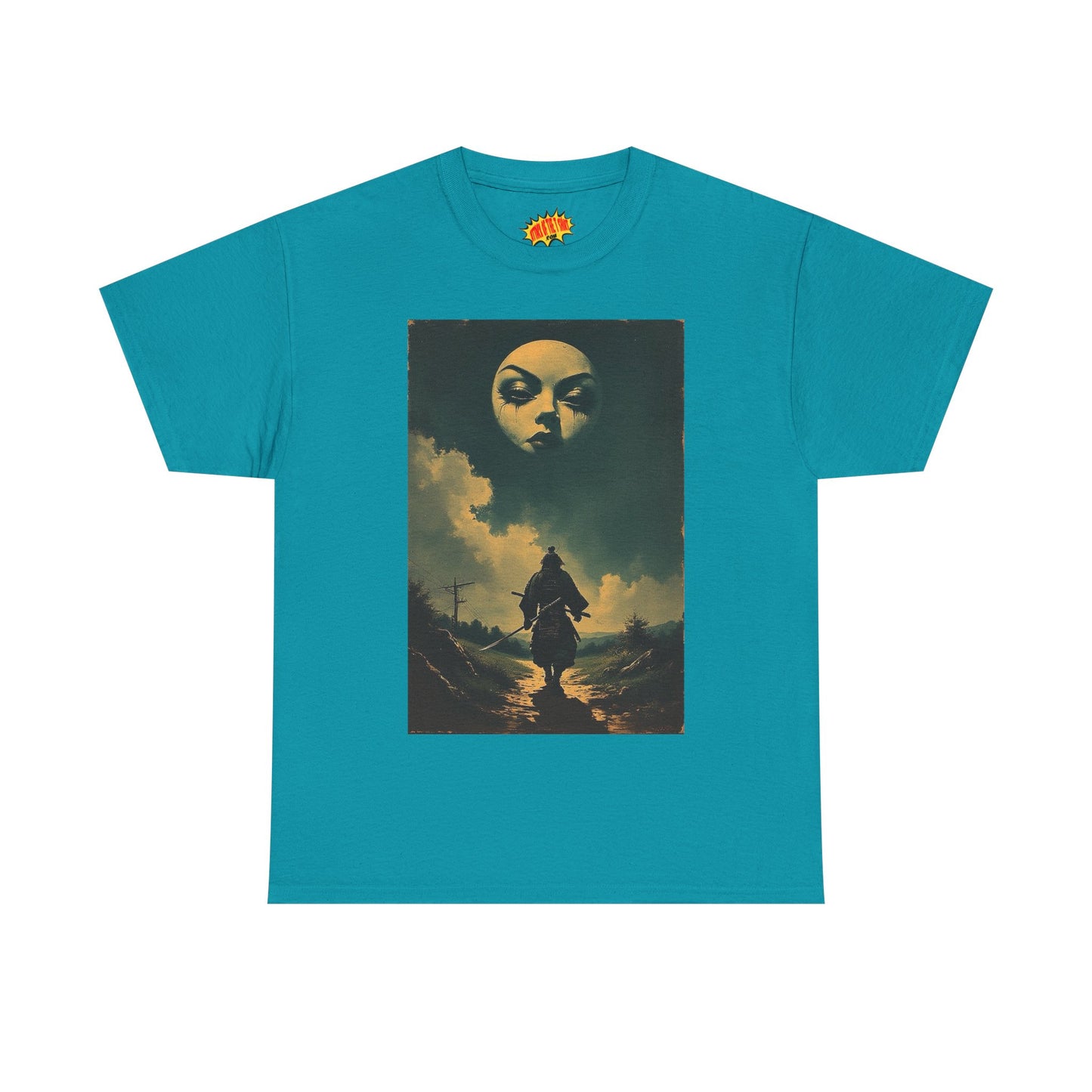 Walking Samurai w/Full Moon Face T-Shirt *Multiple Colors*