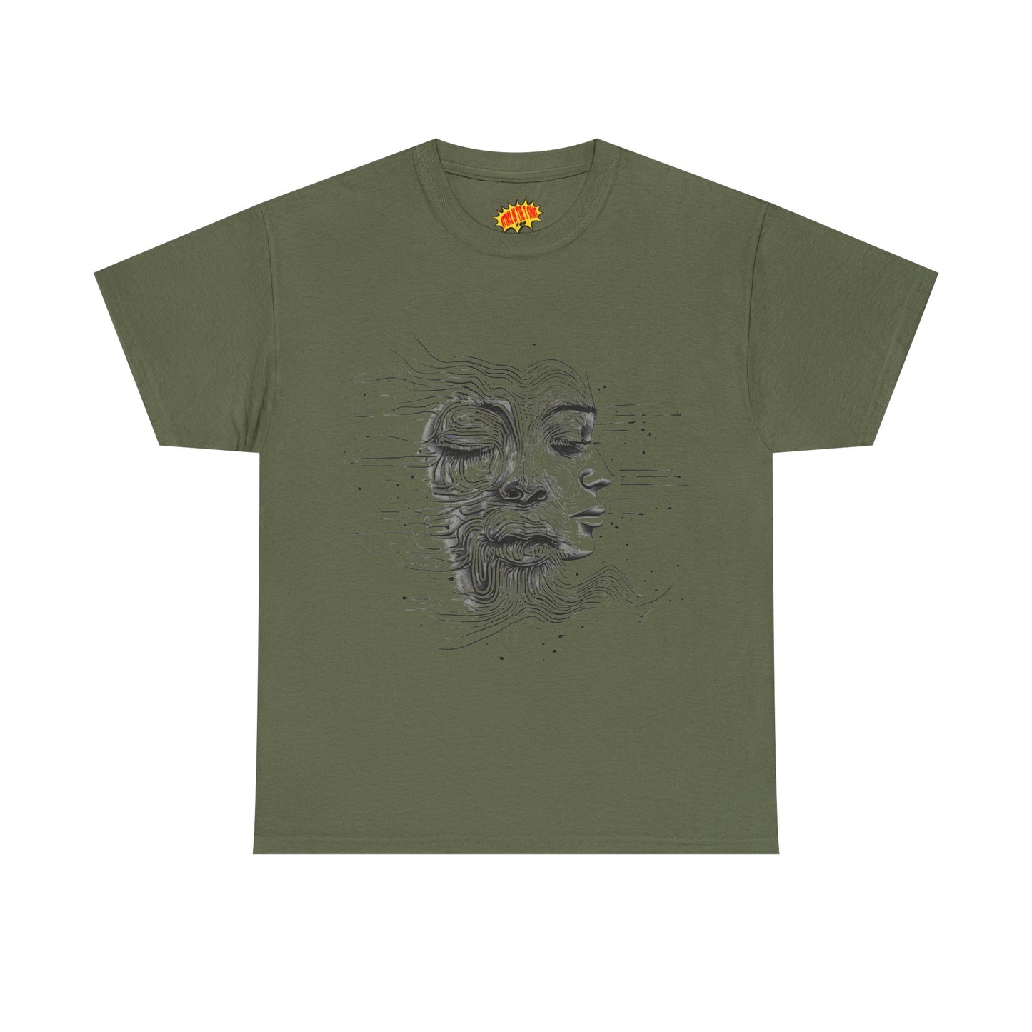 Line Drawing Graphic Art Faces Tee Shirt *Multiple Colors*