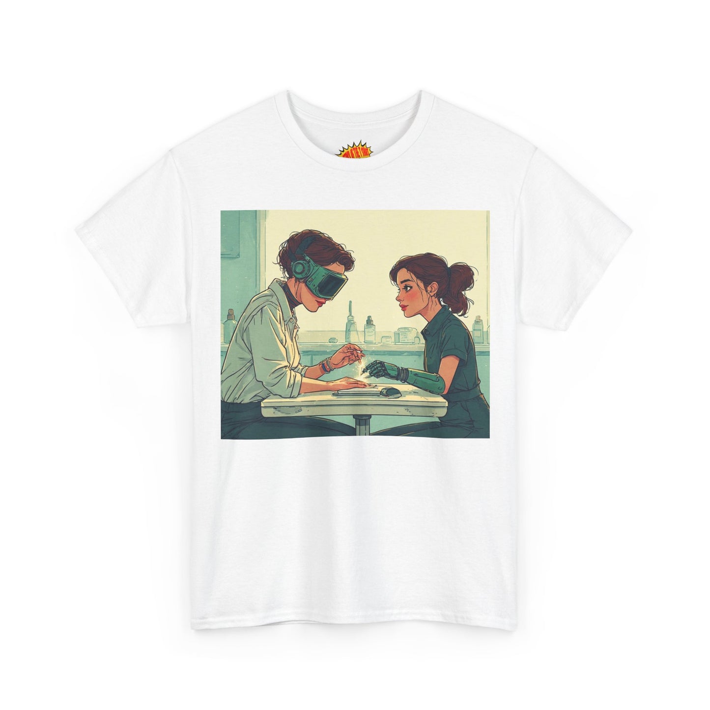 Pastel Robot Hands Manicure Scene T-Shirt *Multiple Colors*