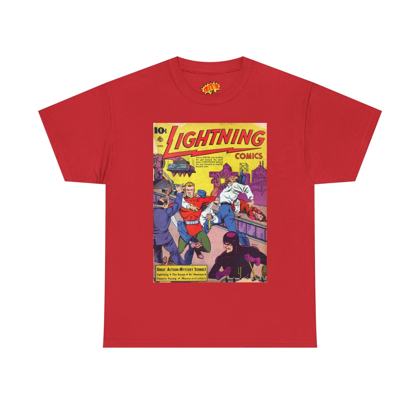 Lightning Comics April Comic Tee Shirt *Multiple Colors*