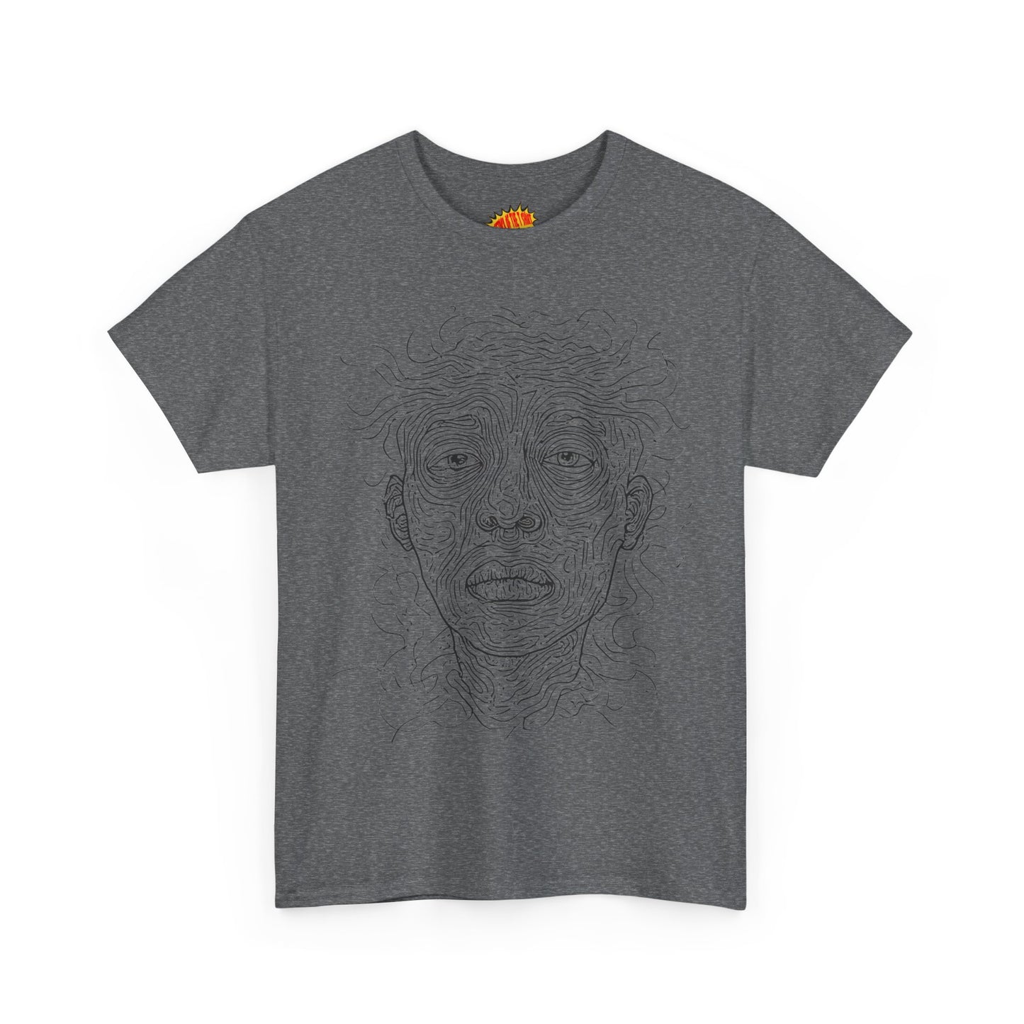Graphic Line Art Portrait Tee Shirt *Multiple Colors*