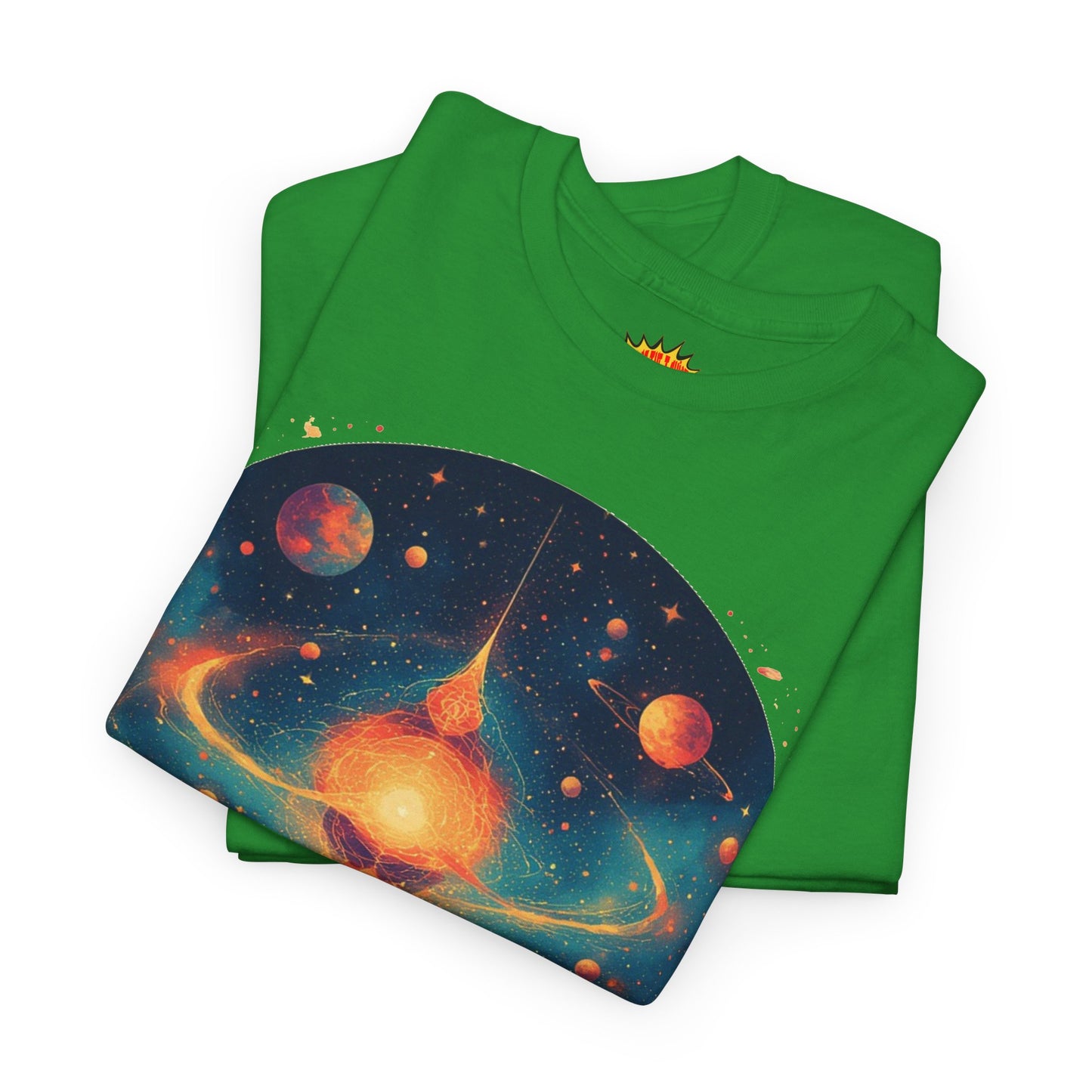 Round Galaxy w/Planets Graphic Tee Shirt *Multiple Colors*