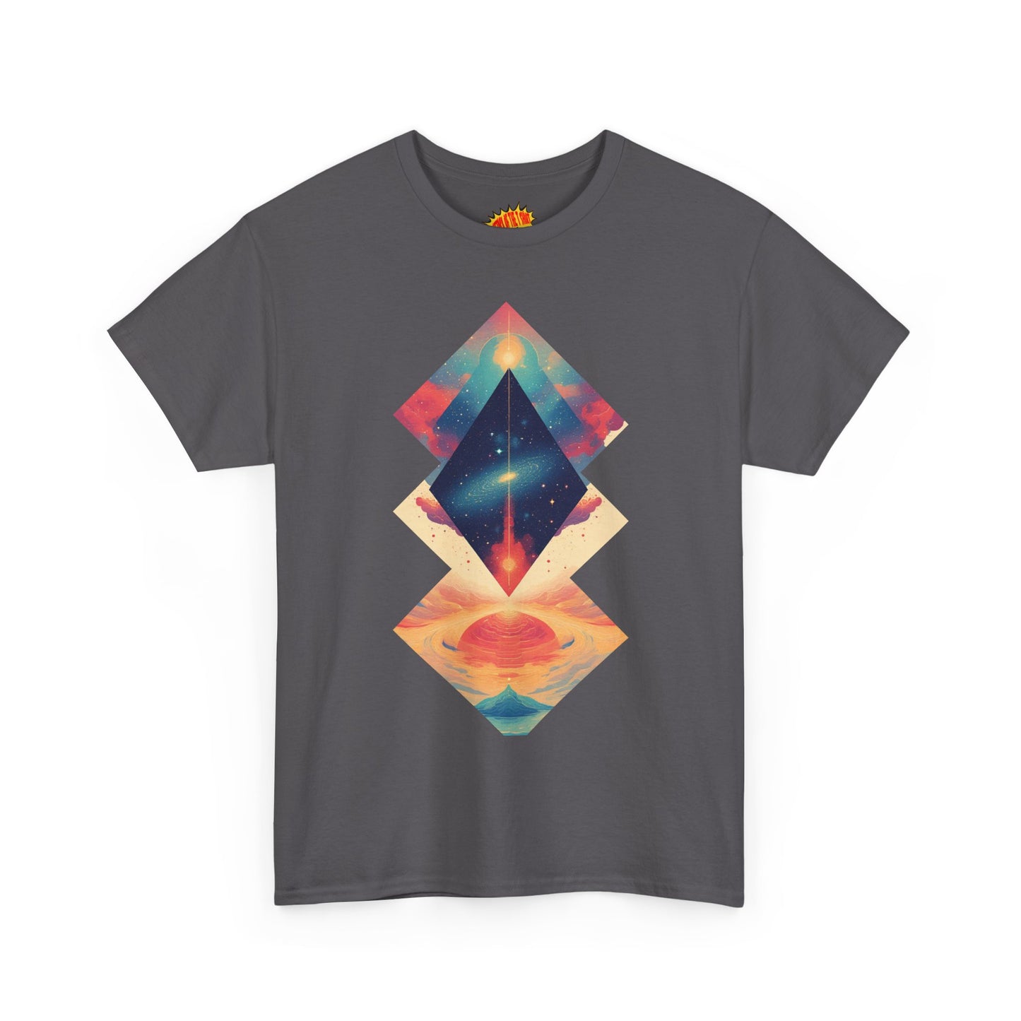 Geometric Shape Galaxy Graphic Space Art Tee Shirt *Multiple Colors*