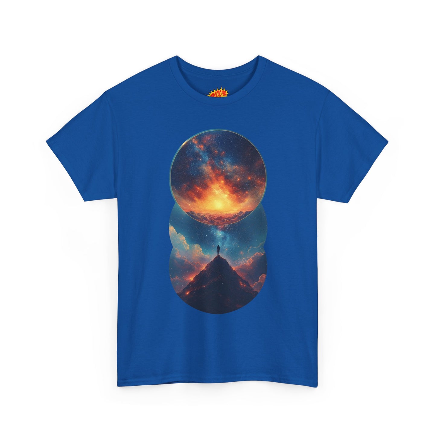 Round Cosmic Galaxy Graphic Art Tee Shirt *Multiple Colors*
