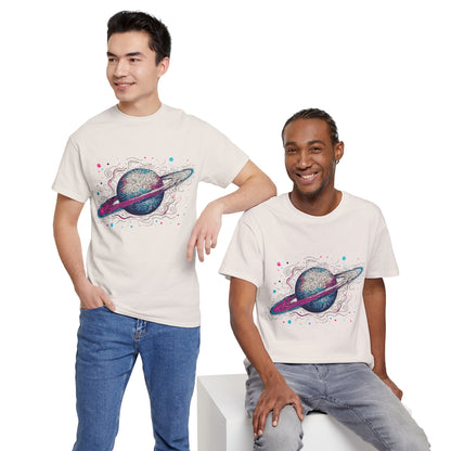 Ringed Planet Space Art Graphic Tee Shirt