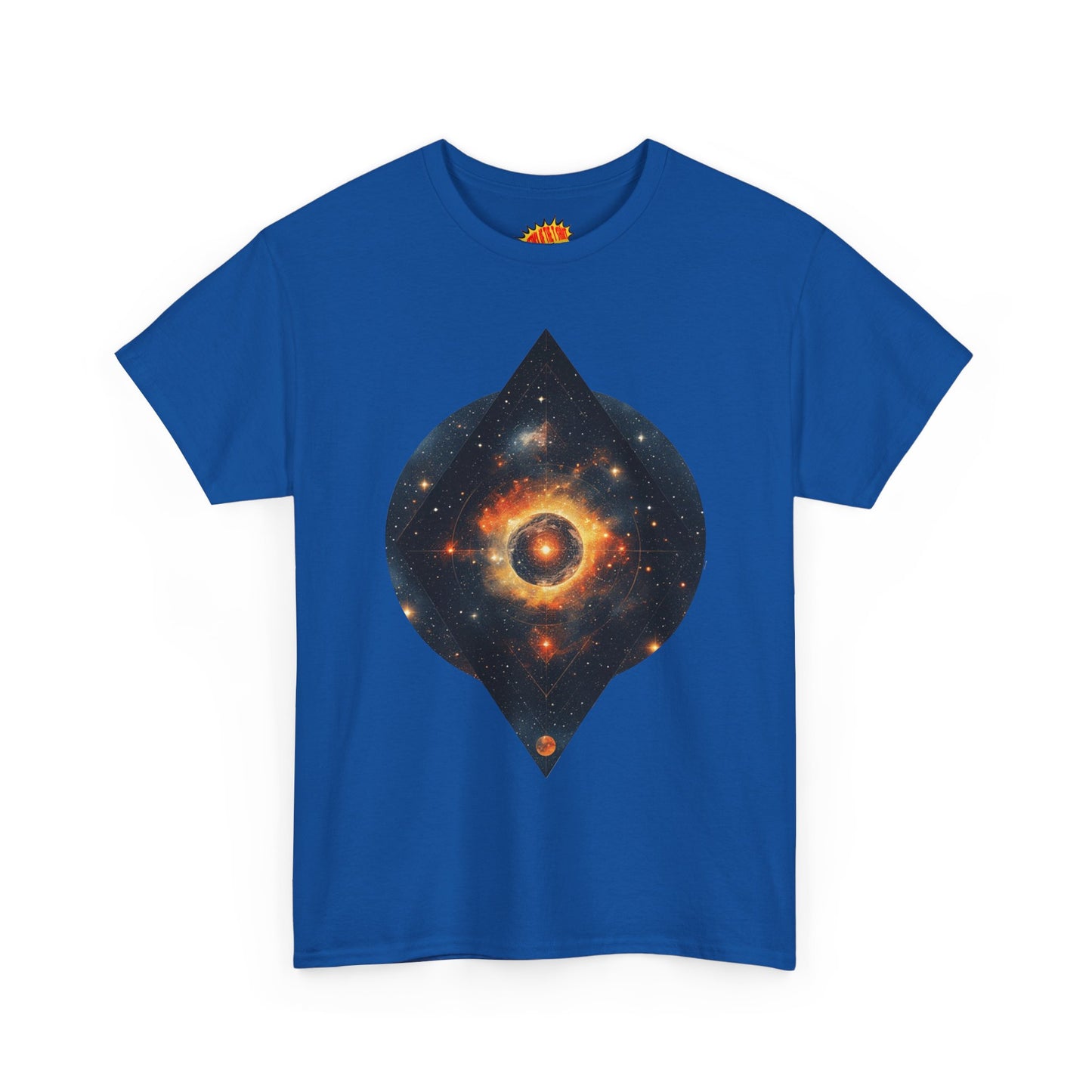 Rounded Diamond Shape Nebula Graphic Space Art Tee Shirt *Multiple Colors*