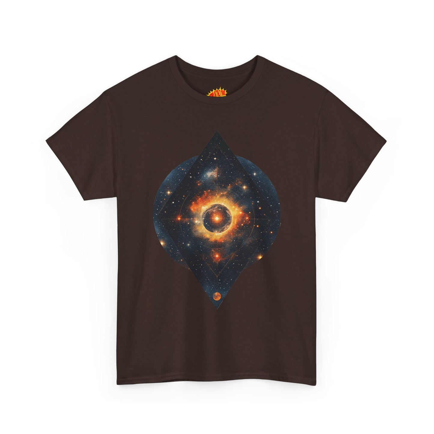 Rounded Diamond Shape Nebula Graphic Space Art Tee Shirt *Multiple Colors*