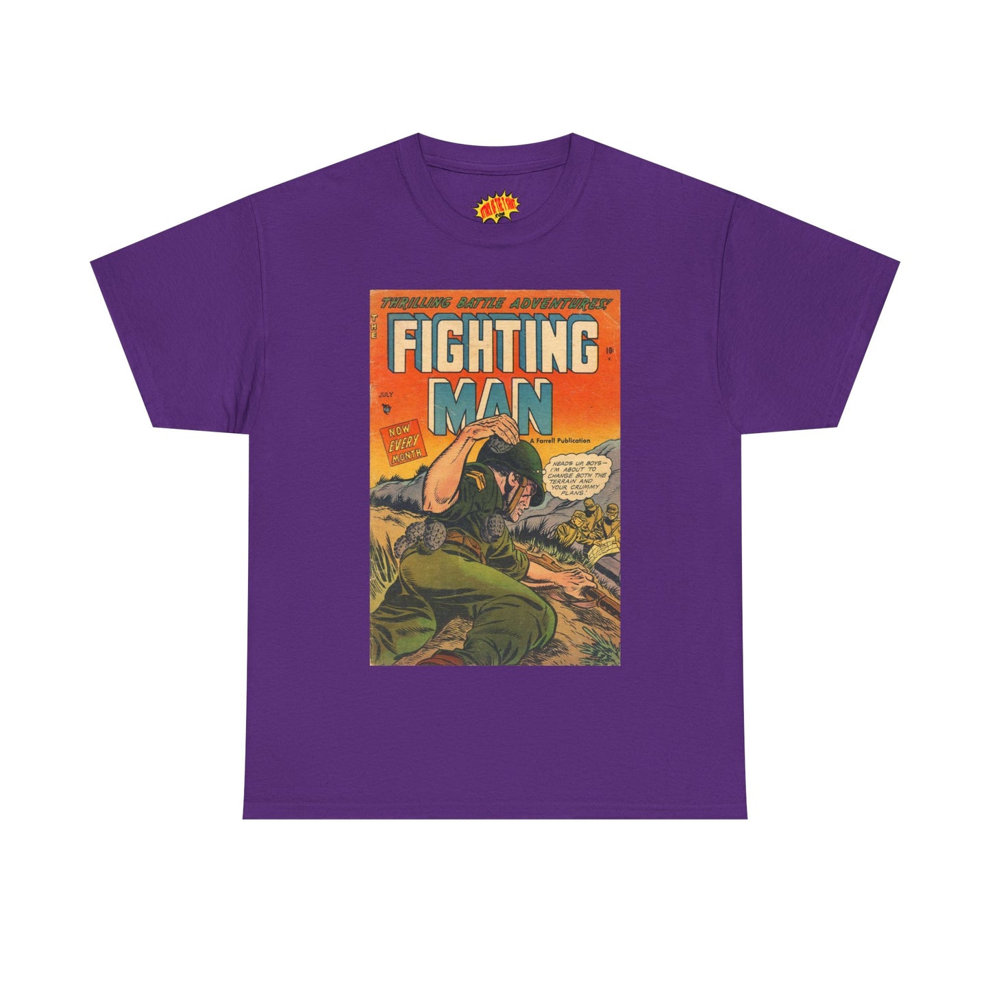 The Fighting Man July Comic Tee Shirt *Multiple Colors*