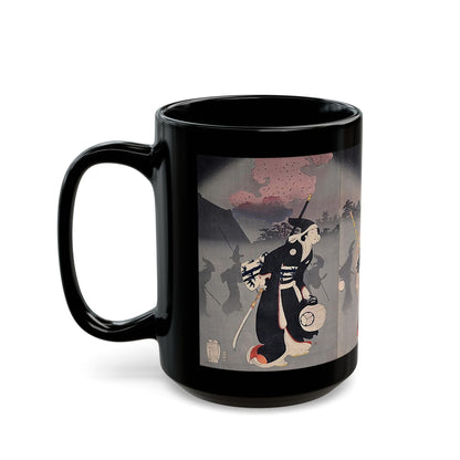 Evacuation of the Ladies - Toyohara Chikanobu Black Mug (11oz, 15oz)