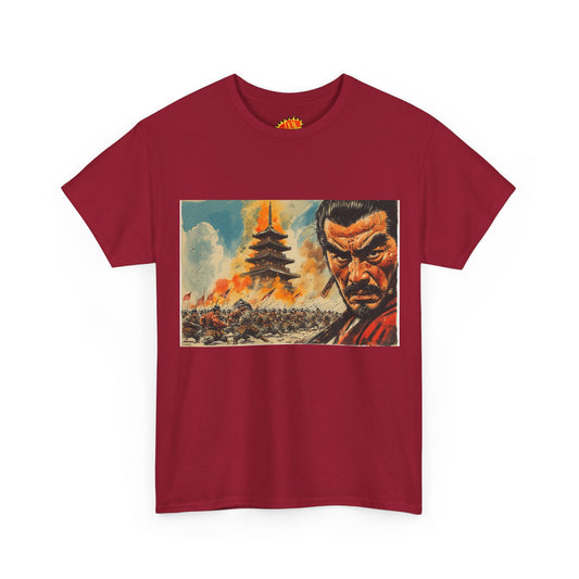 Vintage Samurai Army Battle Scene T-Shirt *Multiple Colors*
