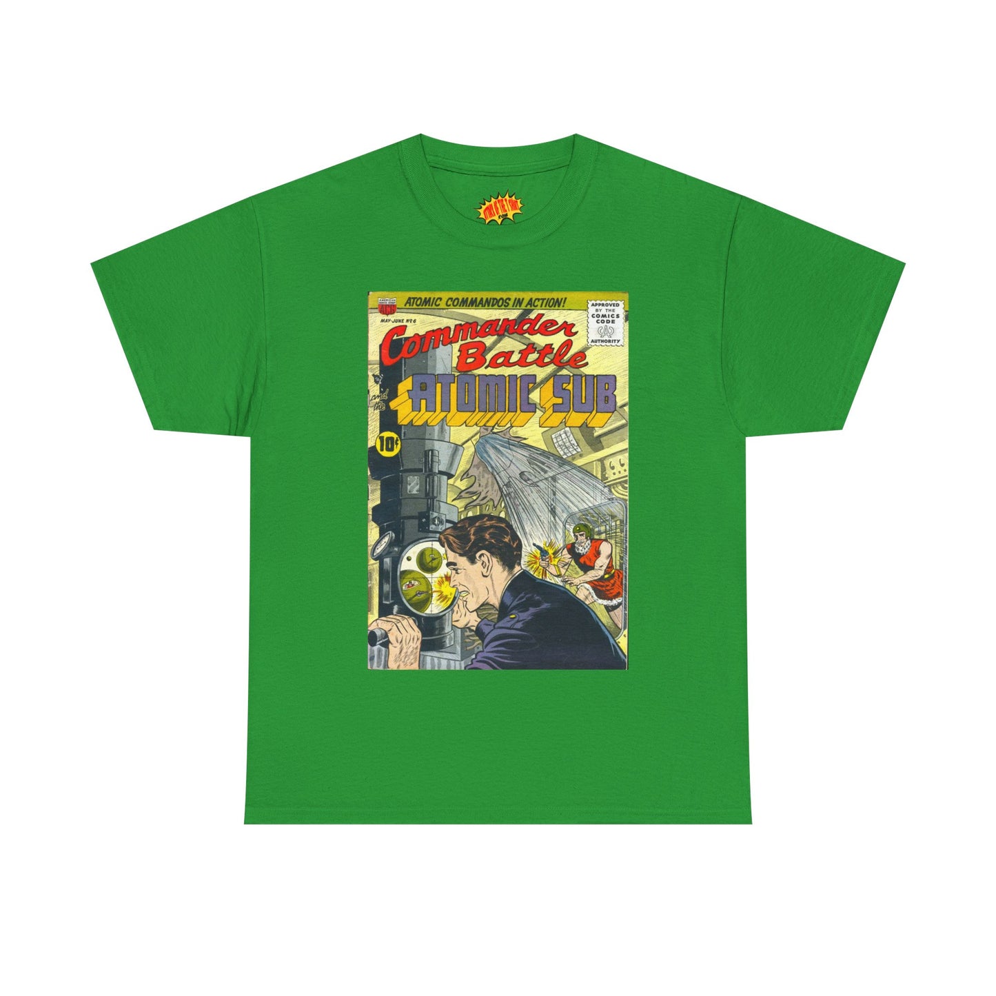 Commander Battle Atomic Sub No. 6 Comic Tee Shirt *Multiple Colors*