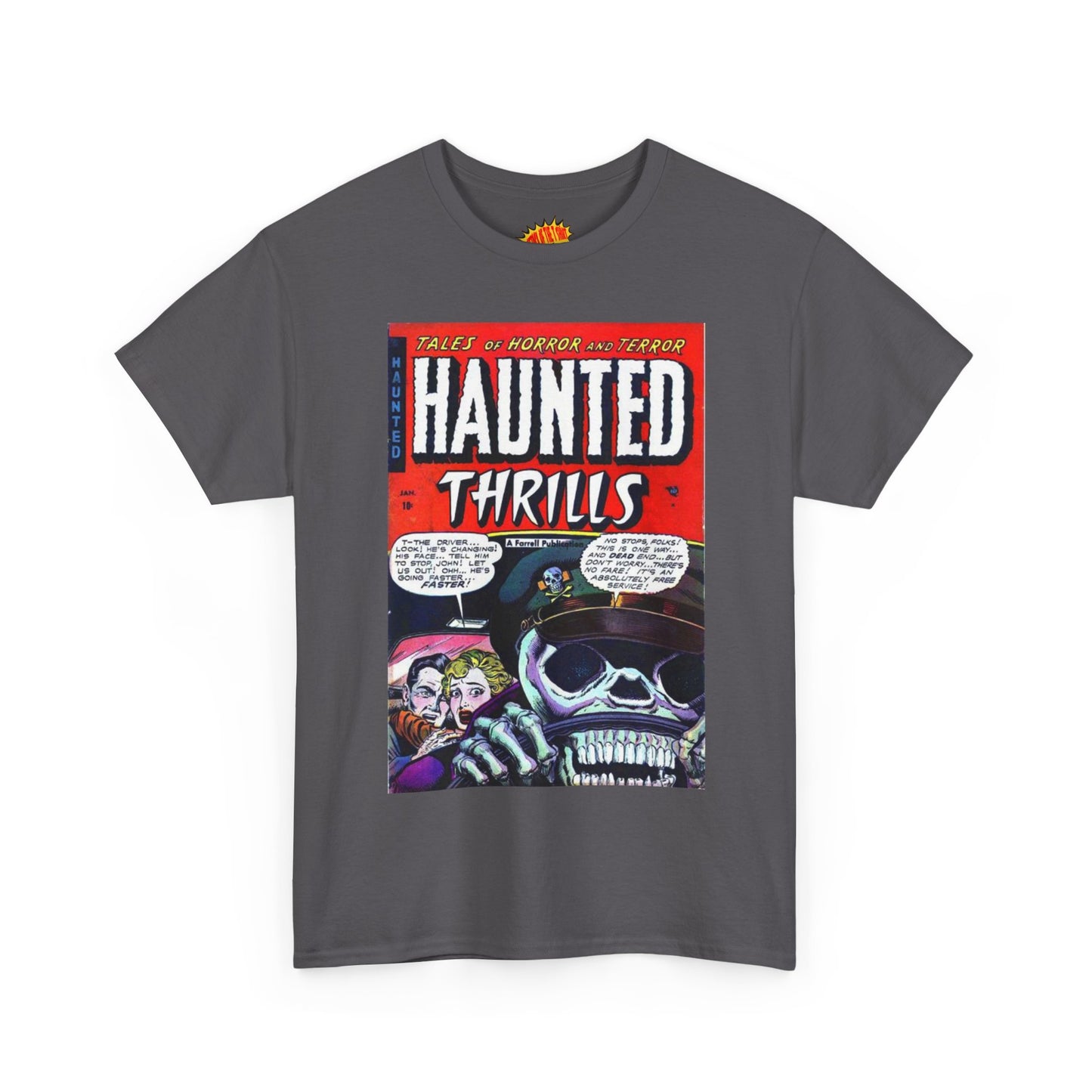 Haunted Thrills January Comic Tee Shirt *Multiple Colors*