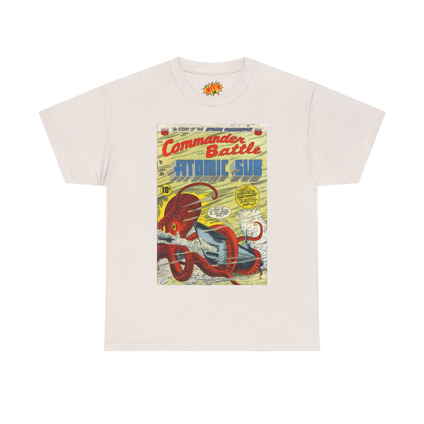 Commander Battle Atomic Sub No. 2 Comic Tee Shirt *Multiple Colors*