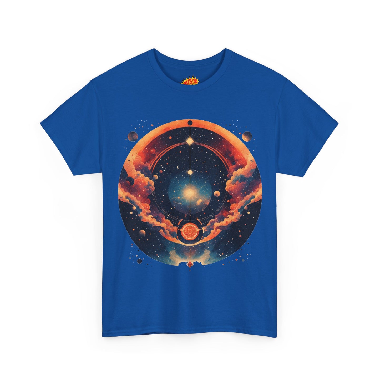 Round Galaxy Graphic Tee Shirt *Multiple Colors*