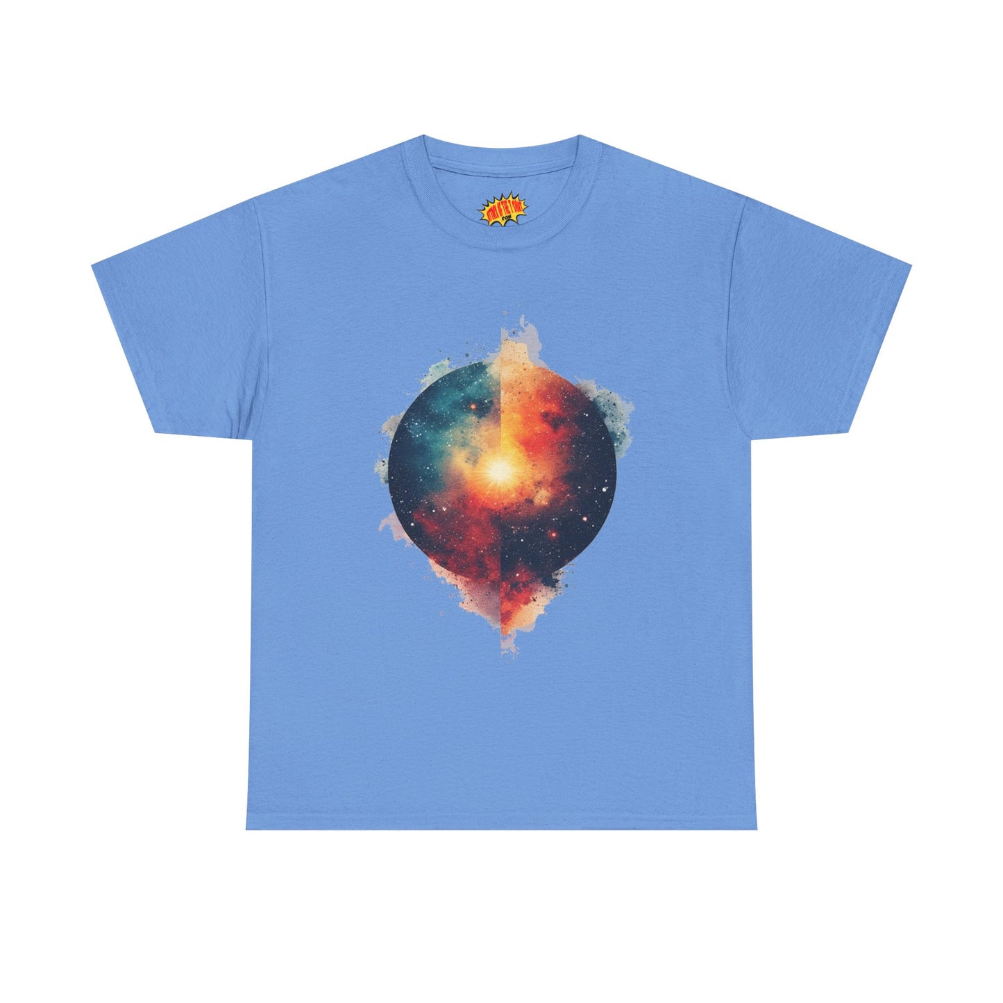 Round Galaxy w/Nebula Graphic Art Tee Shirt *Multiple Colors*