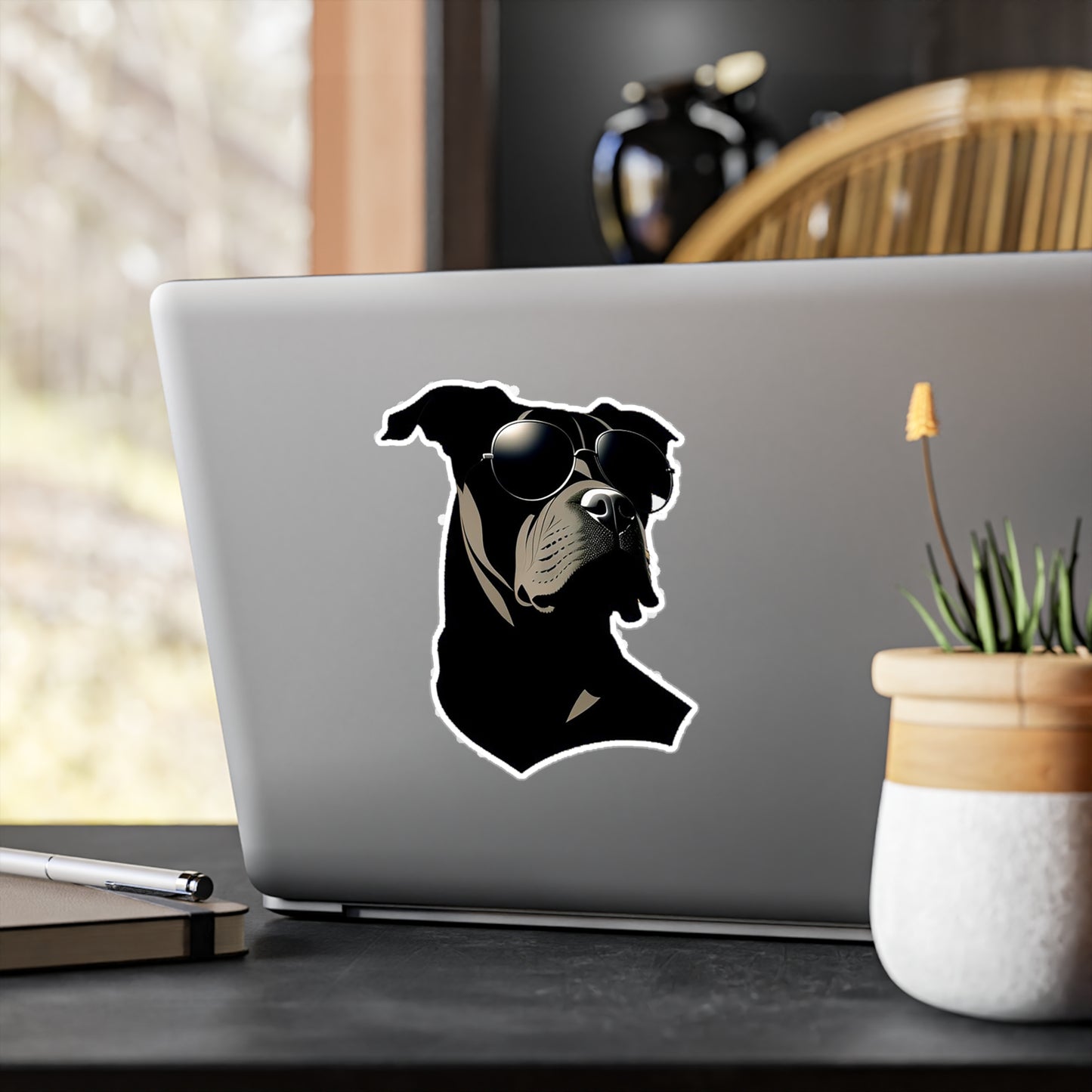 Dog with Sunglasses Durable Vinyl Decal Sticker