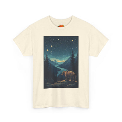 Grizzly Bear Night Scene T-Shirt