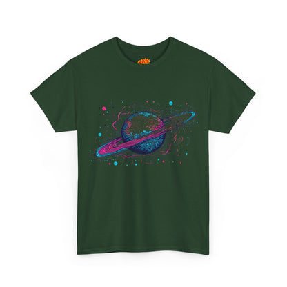 Ringed Planet Space Art Graphic Tee Shirt