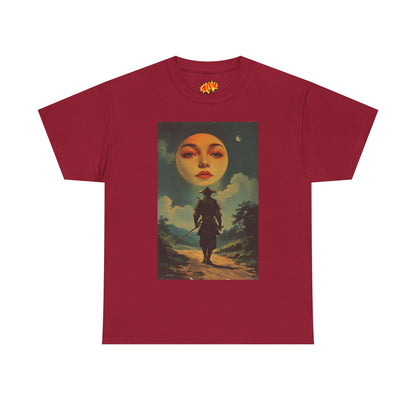 Walking Samurai w/Blood Moon Face T-Shirt