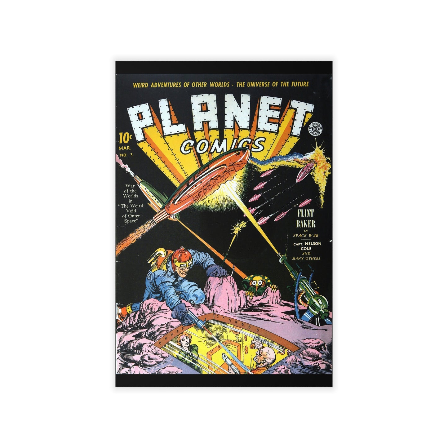 Planet Comics #3 Wall Decals