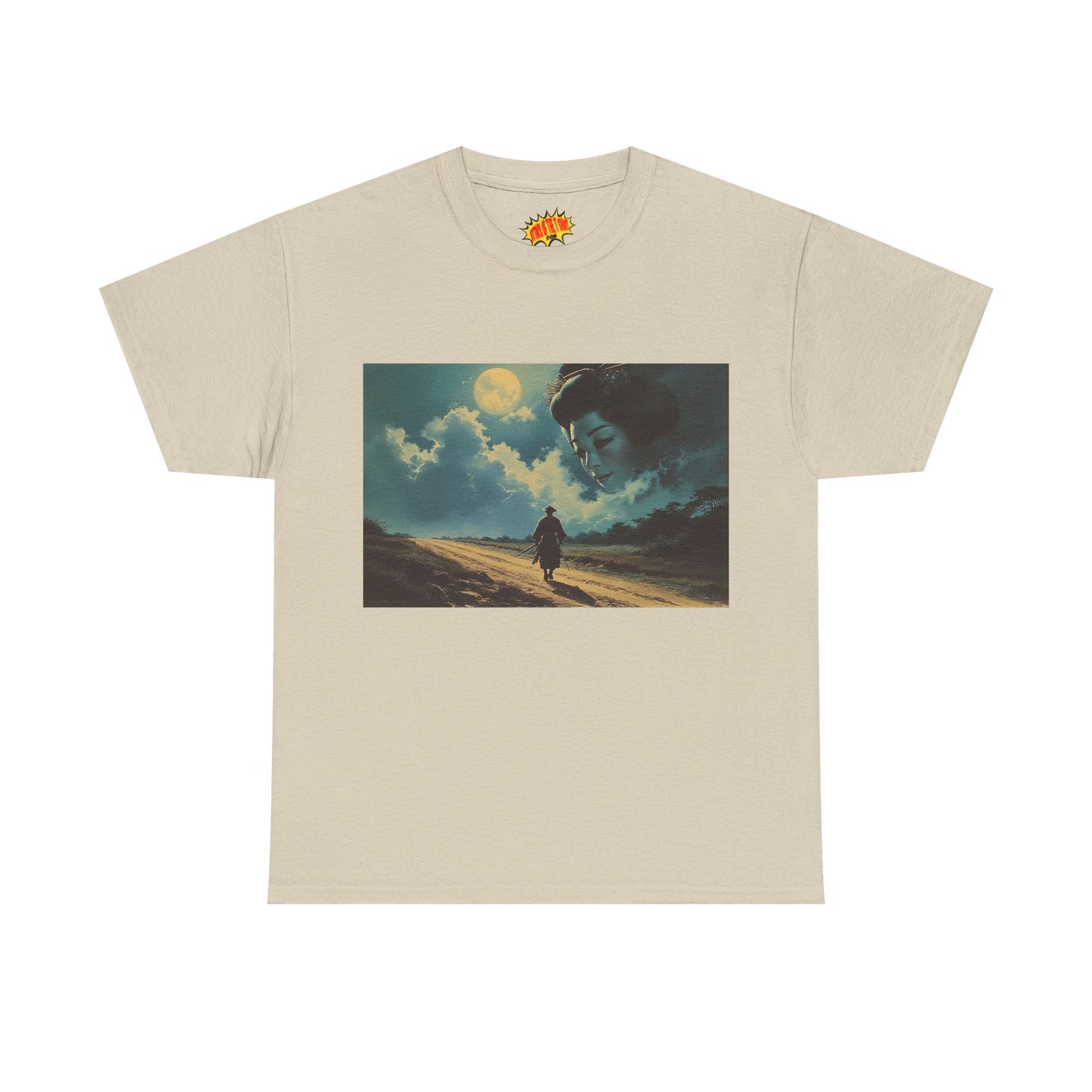 Samurai w/Night Sky Geisha Woman T-Shirt *Multiple Colors*