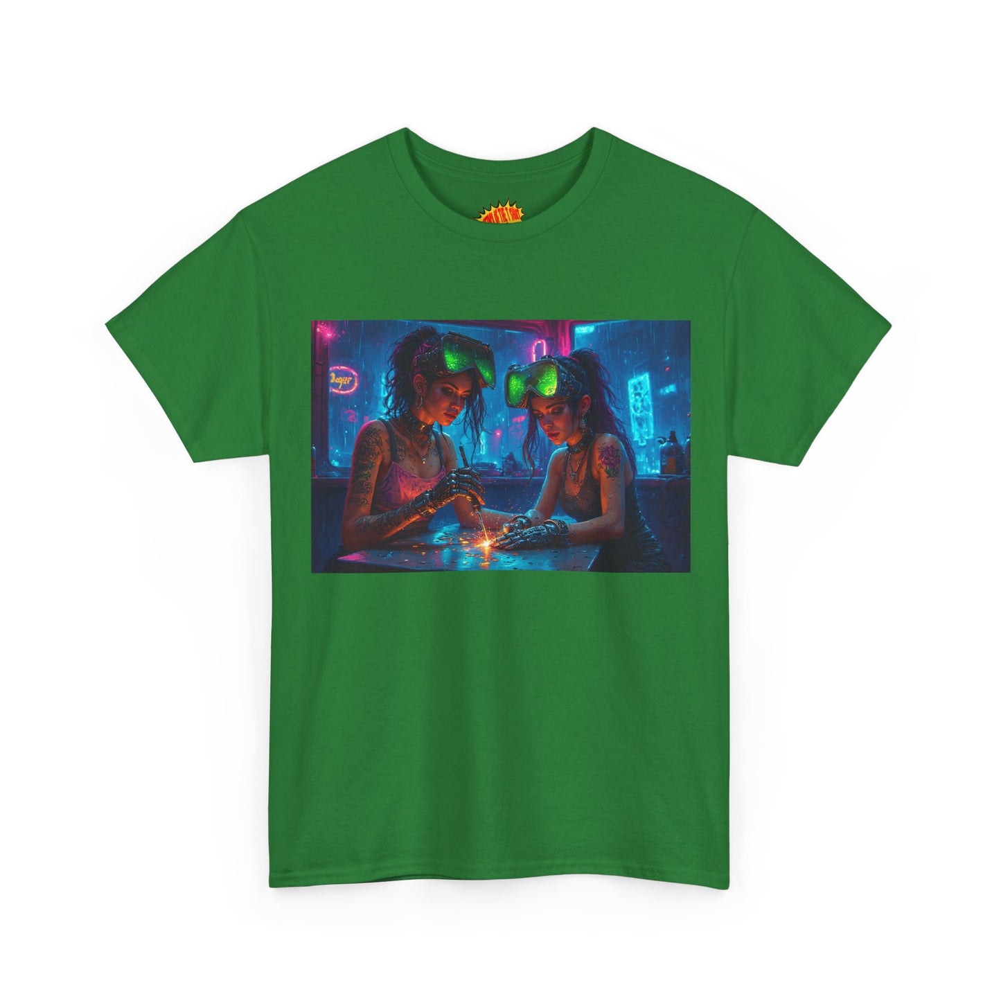 Cyberpunk Robot Fingers Manicure Scene T-Shirt *Multiple Colors*