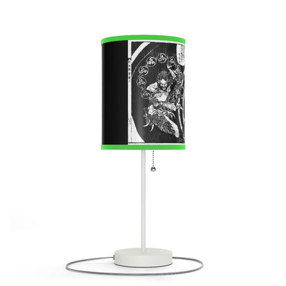Destruction by Hokusai Japanese Woodcut Lamp
