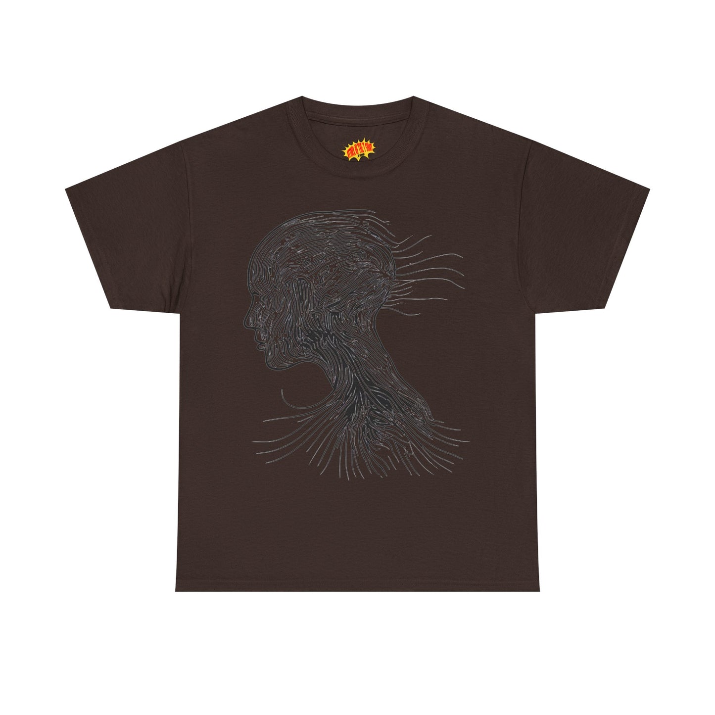 Face Silhouette Line Drawing Graphic Art Tee Shirt *Multiple Colors*