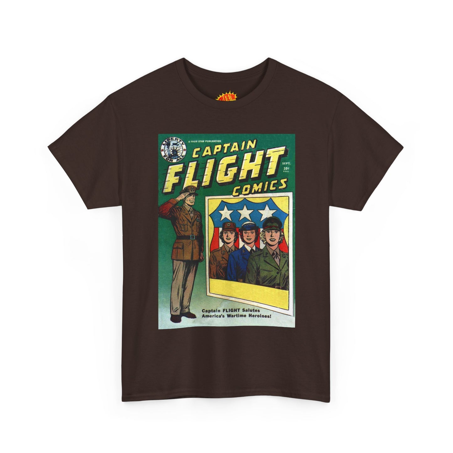 Captain Flight September Comic Tee Shirt *Multiple Colors*