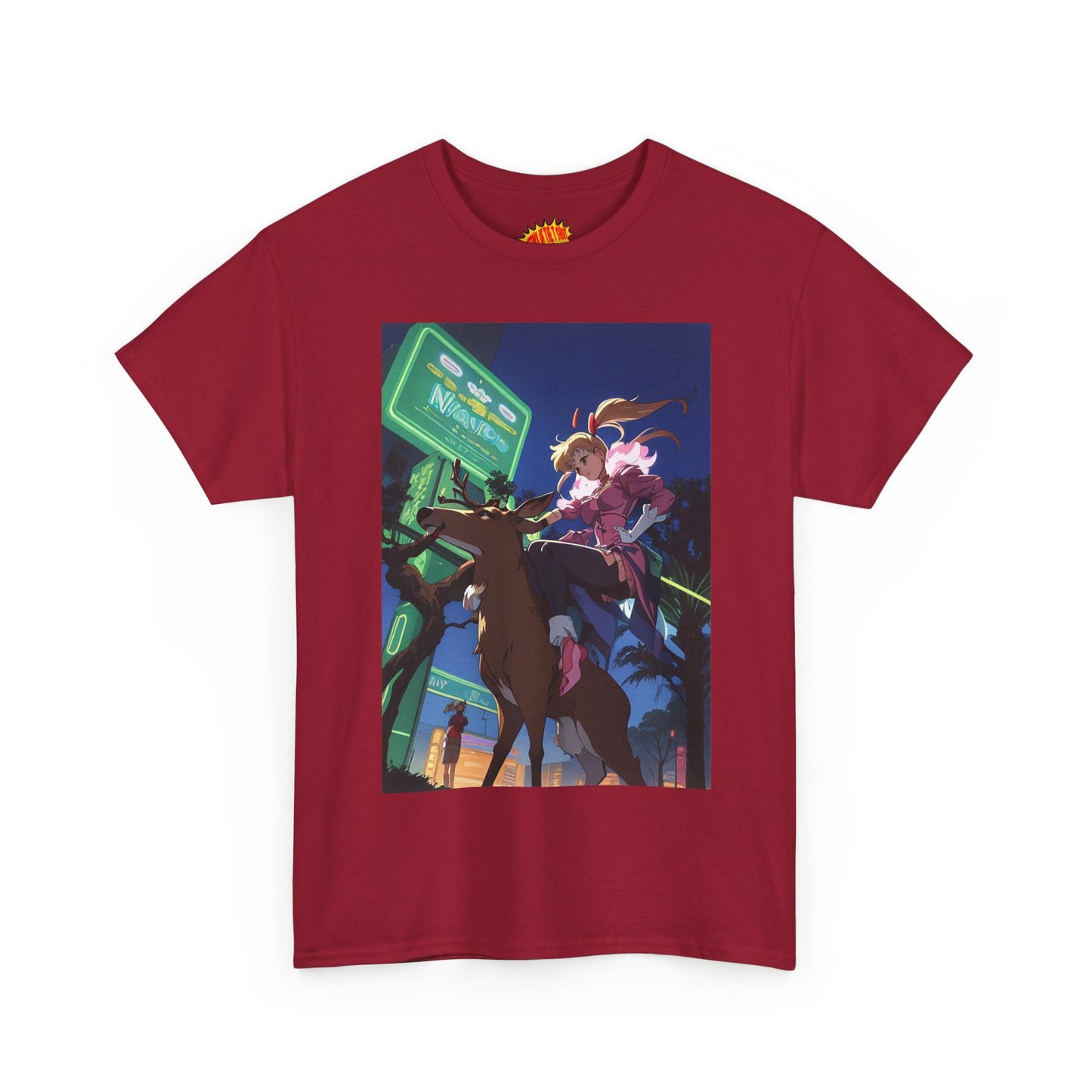Anime Girl Deer Rider T-Shirt *Multiple Colors*
