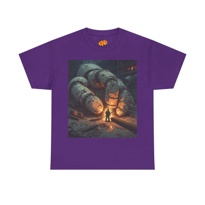 Anime Factory Welder w/Giant Robot Mech Hand T-Shirt