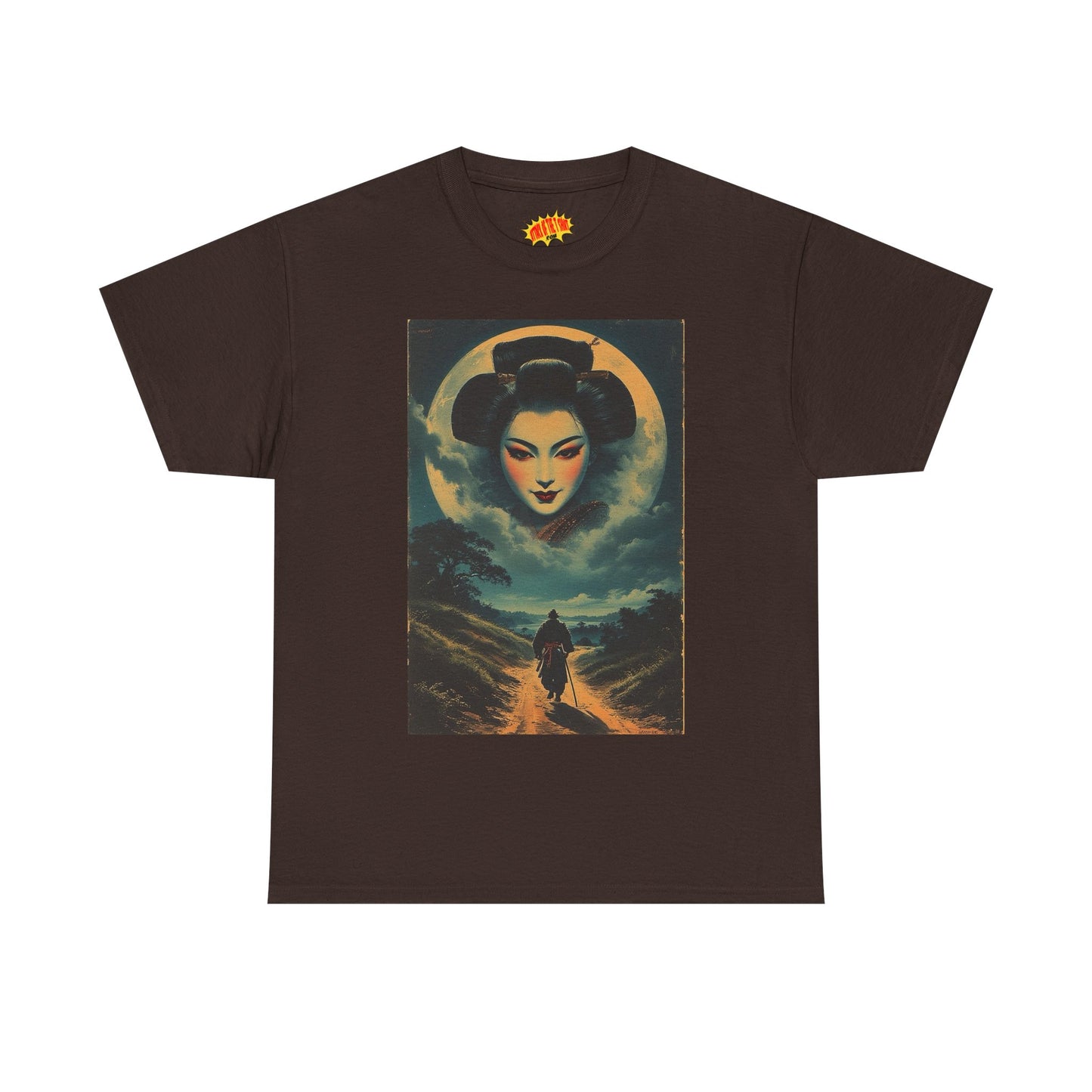 Walking Samurai w/Geisha Moon T-Shirt *Multiple Colors*