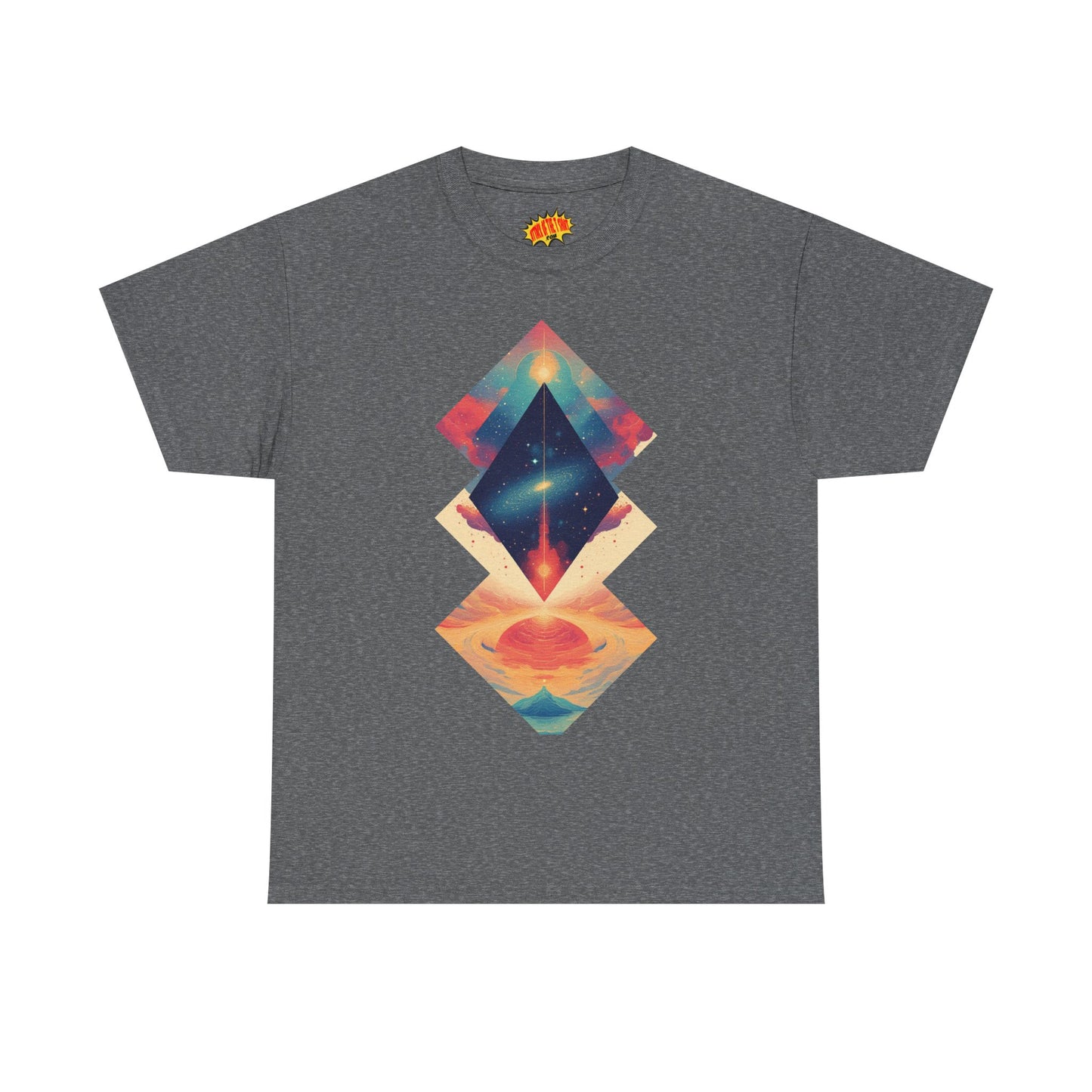 Geometric Shape Galaxy Graphic Space Art Tee Shirt *Multiple Colors*
