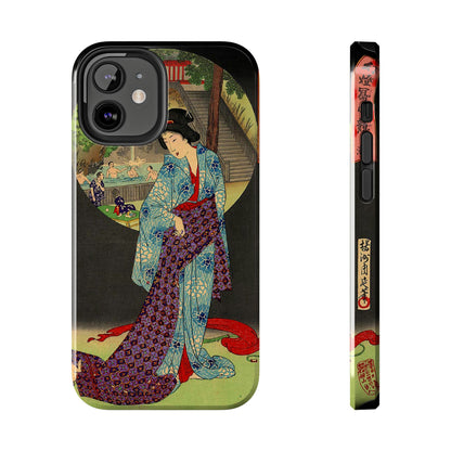 Oji Waterfall by Toyohara Chikanobu, 1890 iPhone Case *Many Sizes Available*
