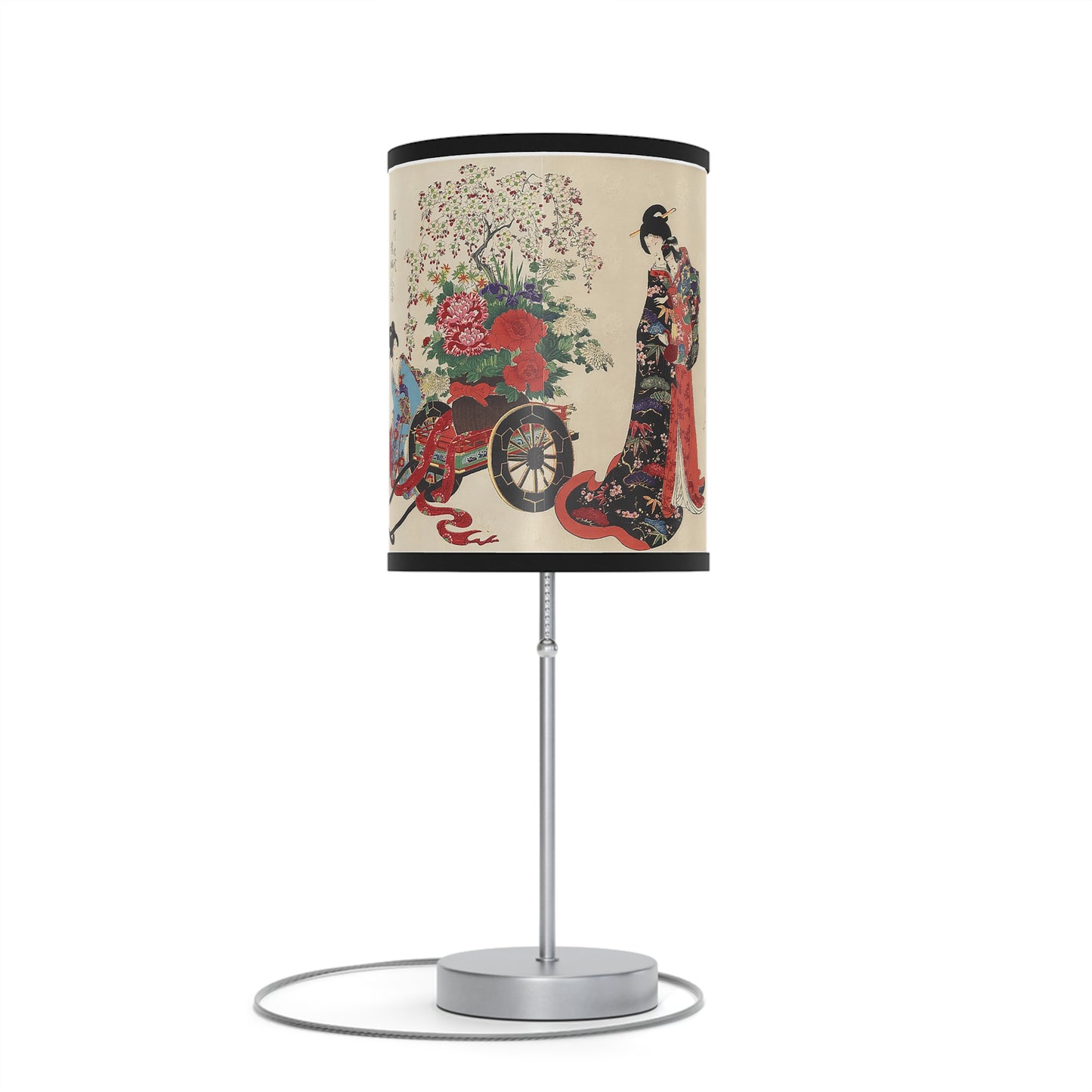 Flower Cart by Chikanobu Japanese Lamp Many Colors Available