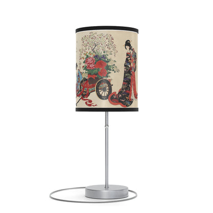 Flower Cart by Chikanobu Japanese Lamp Many Colors Available