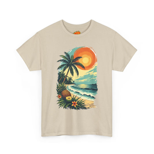 Vintage Hawaiian Tropical Graphic Tee Shirt *Multiple Colors*